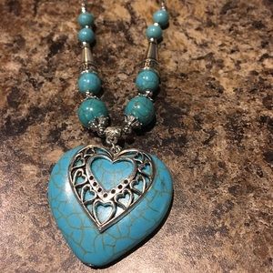Native style Heart Turquoise new with tag. ❤️